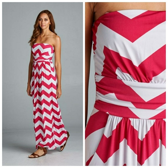 Farrah Chevron Print Maxi - Picture 5 of 5