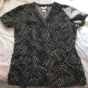 White Cross brand scrub top