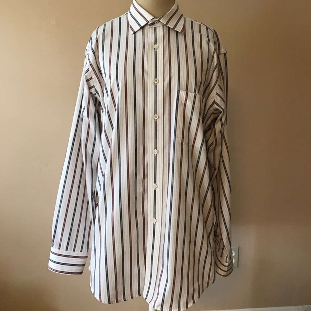 Stafford Executive Striped Dress Shirt