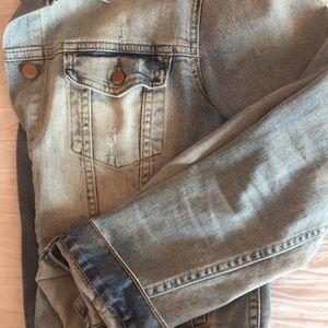 GAP distressed jean jacket