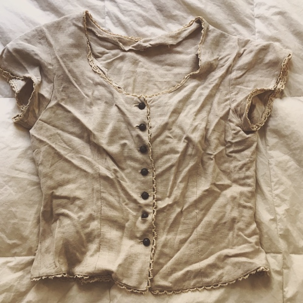Rustic Linen Blouse