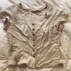 Rustic Linen Blouse