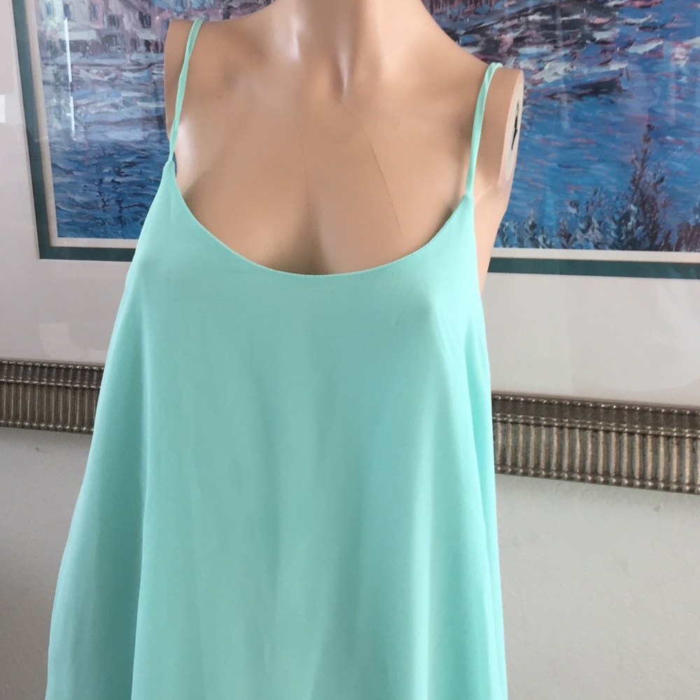 Women bow back mini strap casual spring dress - Picture 3 of 4