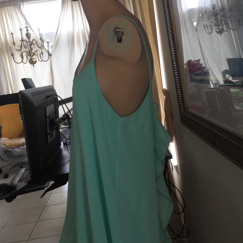 Women bow back mini strap casual spring dress - Picture 4 of 4