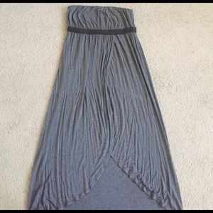 Strapless grey comfy dress!