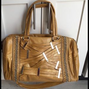 Mustard/marigold oversized tote