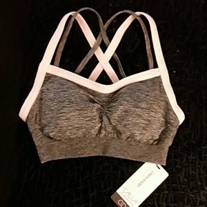 Calia Inner Power Grey & Pink Sports Bra, Sz M NWT