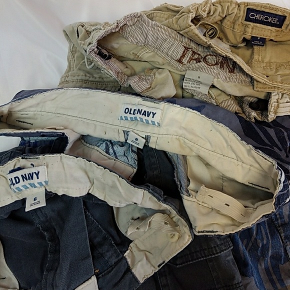 Boys sz 8 Cargo Shorts Old Navy Cherokee Iron - Picture 2 of 7