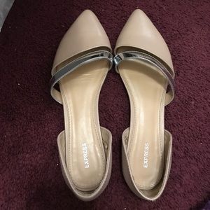 Express cutout front strap flats