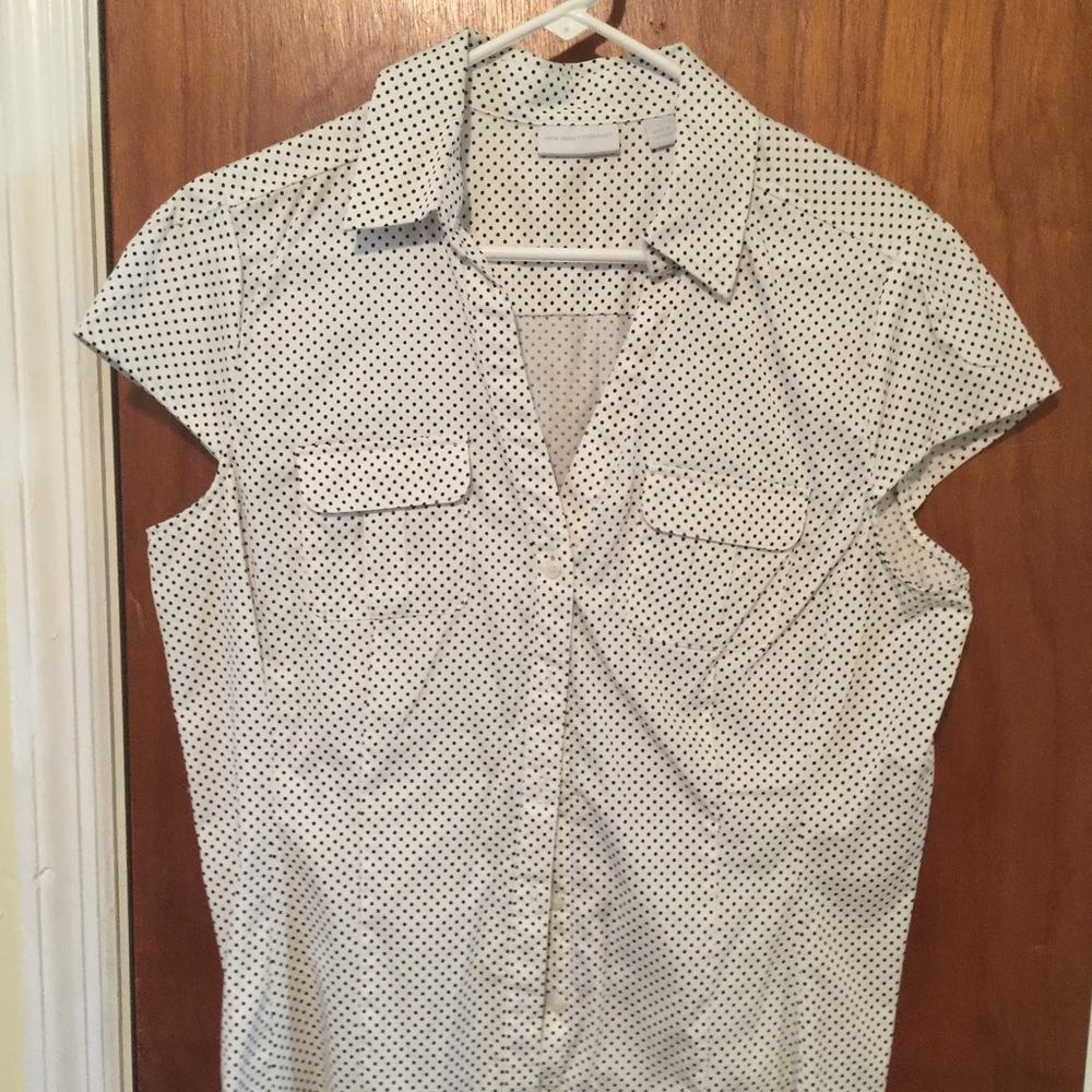 NY & Co. Polka Dot Top- Sz L