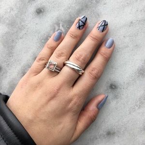 Jewelry - Sterling Silver 3 Piece Interlocking Ring Jewelry - Sterling Silver 3 Piece Interlocking Ring