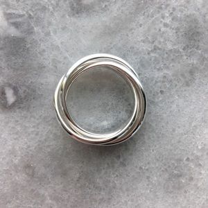 Jewelry - Sterling Silver 3 Piece Interlocking Ring Jewelry - Sterling Silver 3 Piece Interlocking Ring