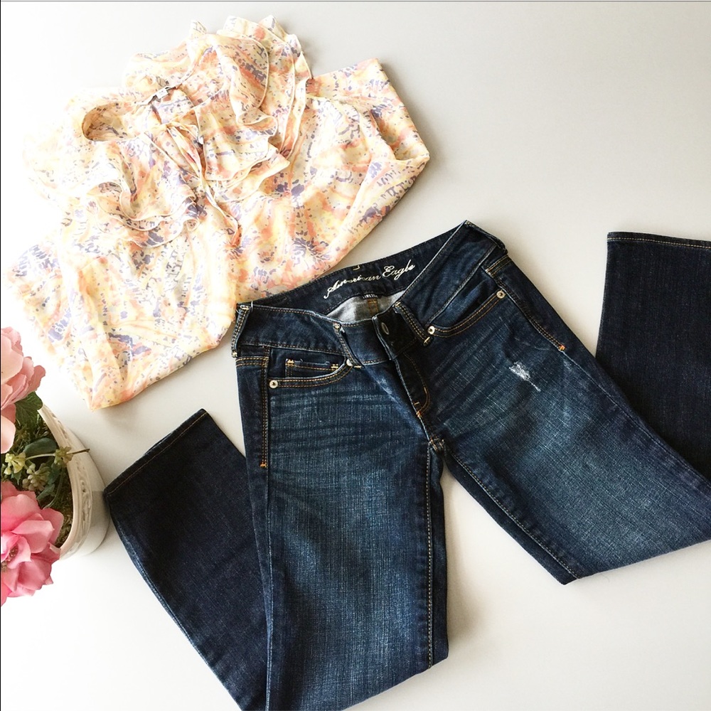 American Eagle Artist Crop Jeans