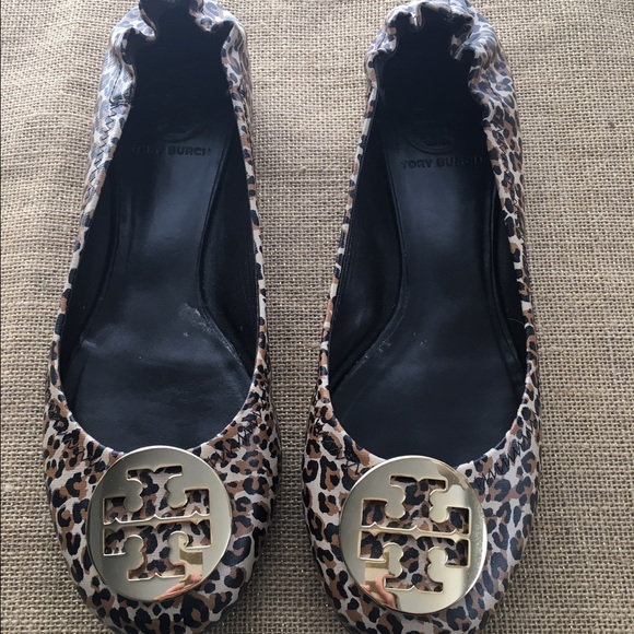 Tory Burch Shoes - Tory Burch Leopard Reva Flats