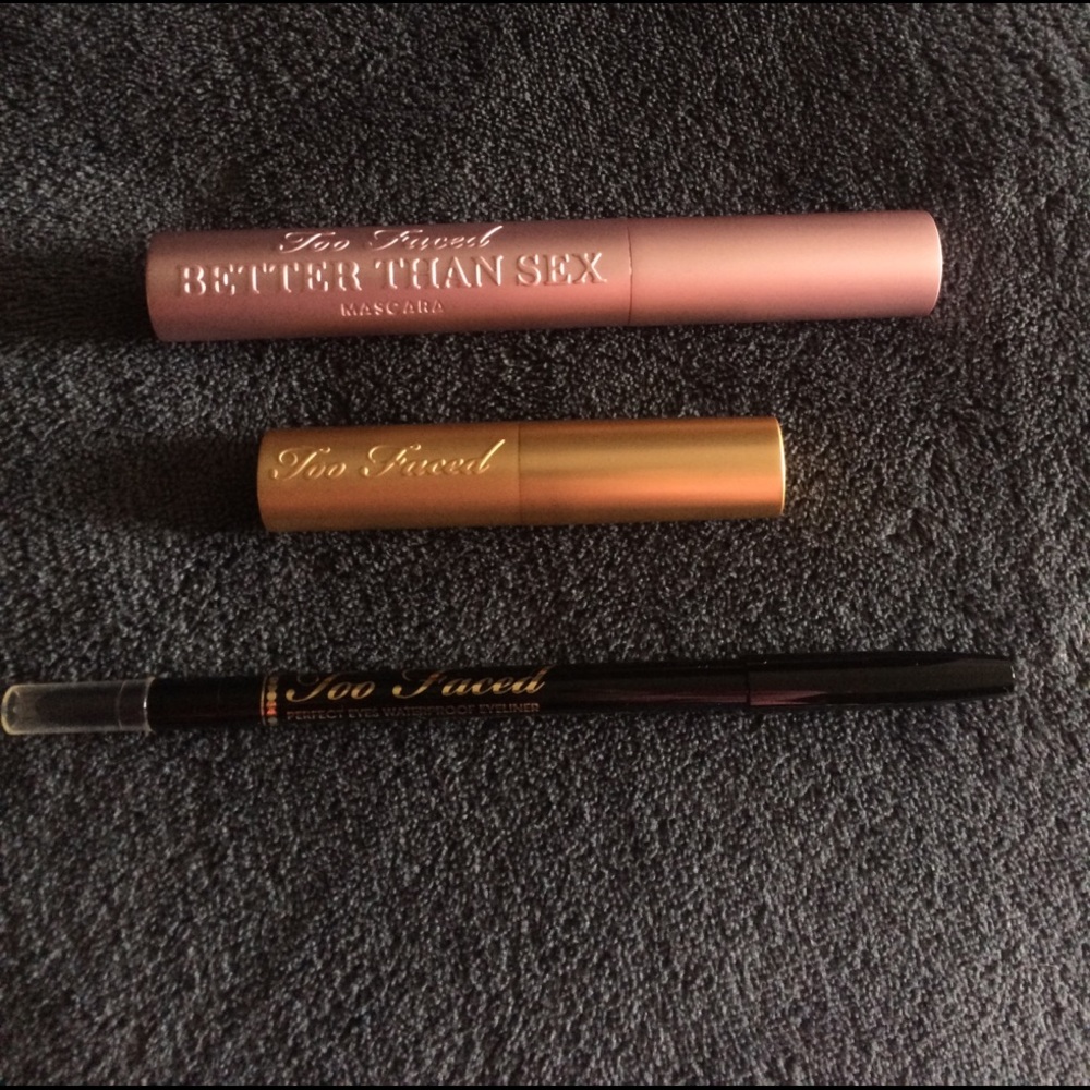 TOO FACED BETTER SEX MASCARA, LIPSTICK & EYELINER