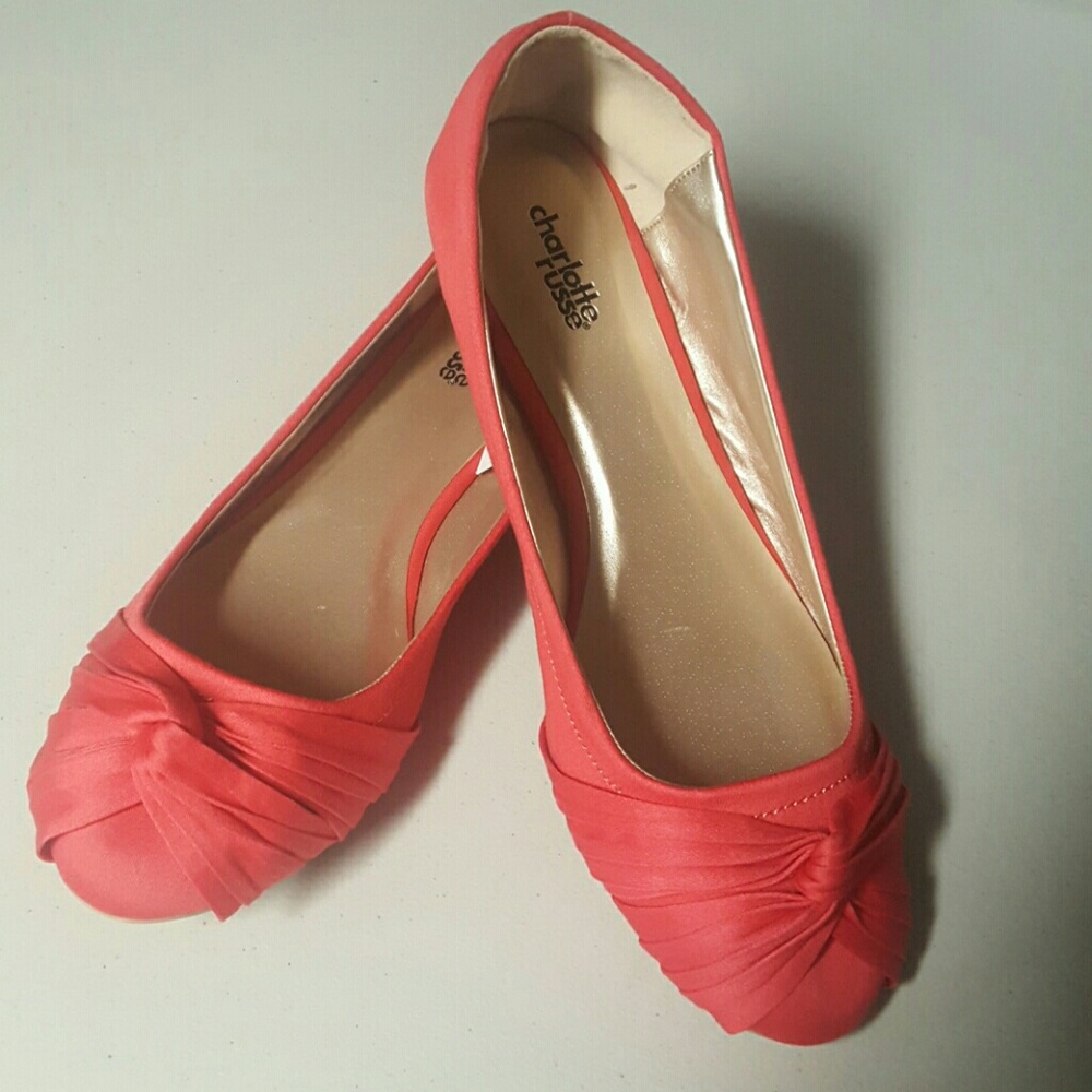 Charlotte Russe Coral flats