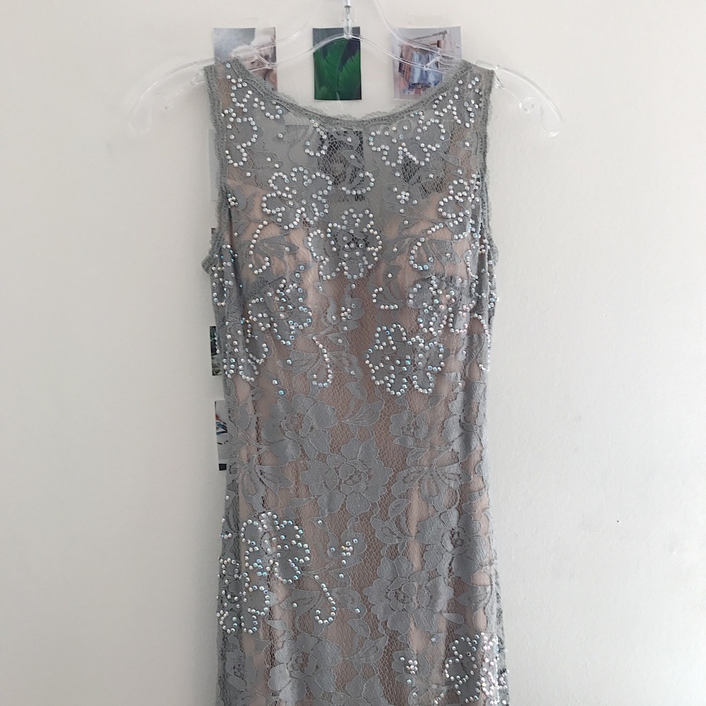 Intrigue 41 High Illusion Neckline Prom Dress