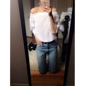 Theory Off-The-Shoulder Blouse