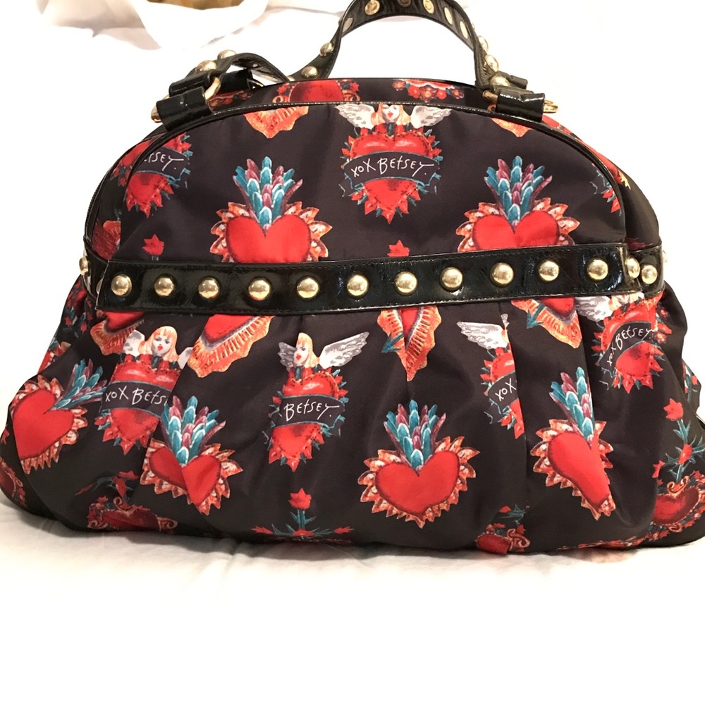 *SOLD* Rare Betsey Johnson Angels & Hearts Handbag