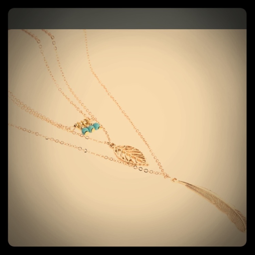 3 Tiered Necklace! Boho style⭐️ 1 silver left! - Picture 4 of 4