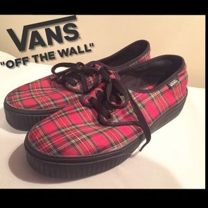Authentic Plaid Creepers Vans