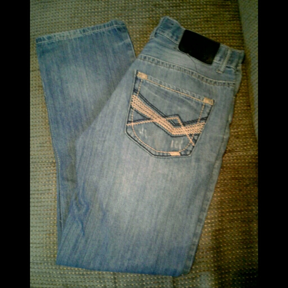 SOLD BLACK Relaxed Straight Denim Jeans