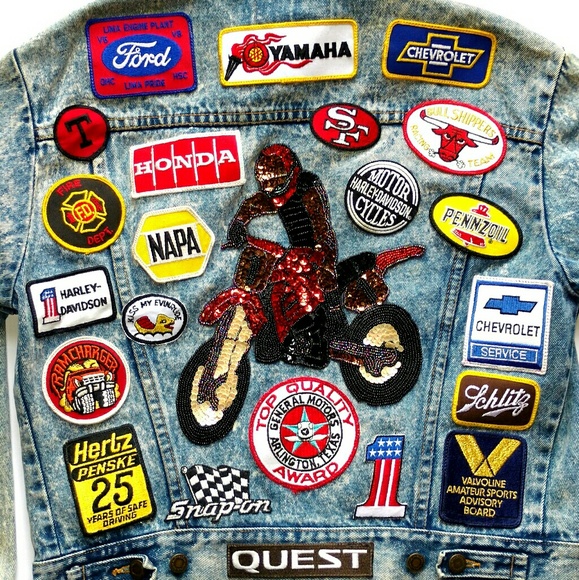 Vintage Wrangler Denim Jacket With Patches - Picture 4 of 6