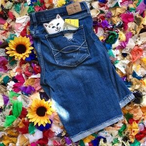 A&F Abercrombie & Fitch Distressed Bermuda Shorts