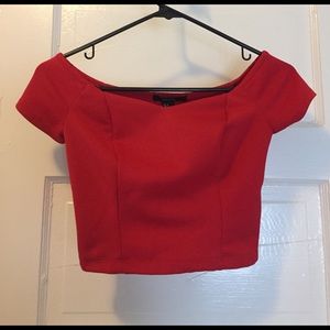 Red Forever 21 Crop Top