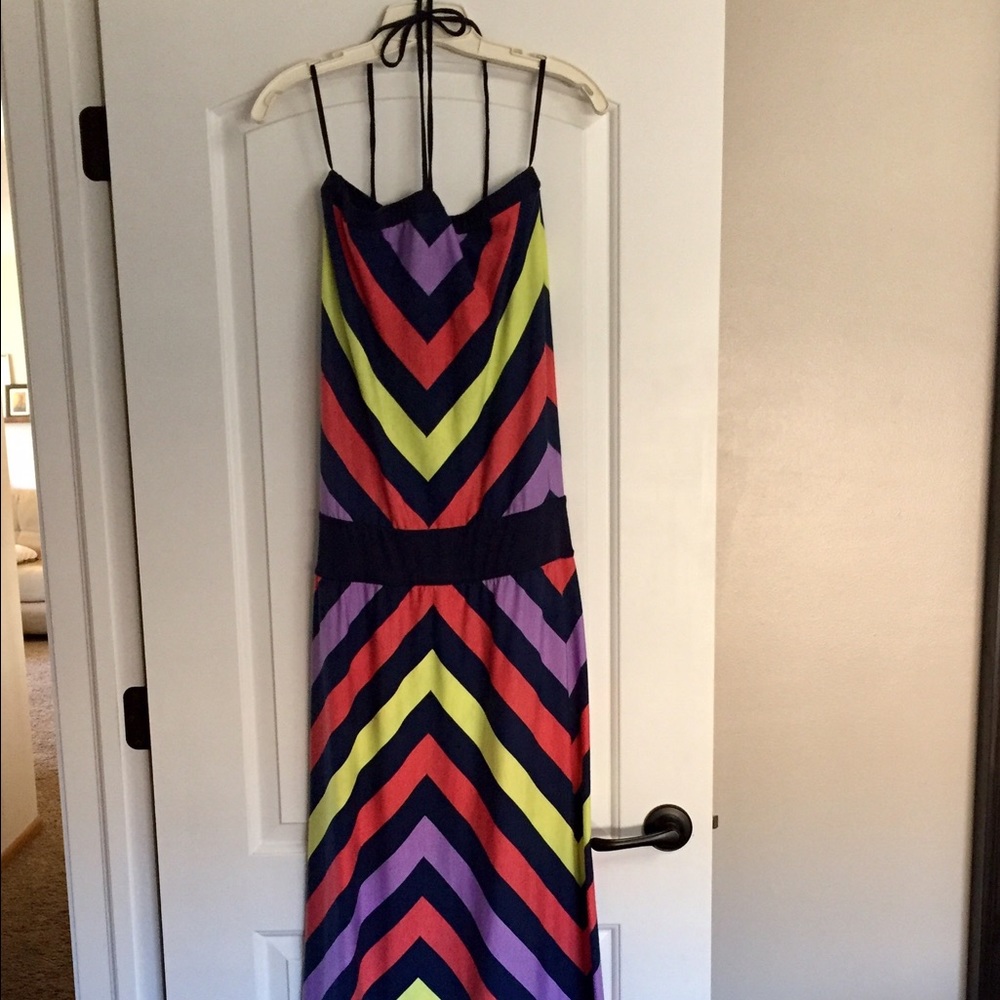 Chevron maxi dress