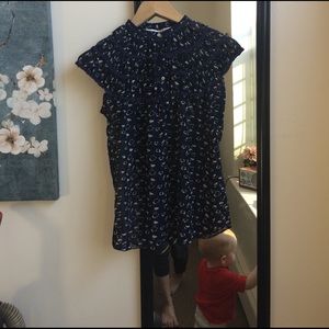 Blue sheet blouse