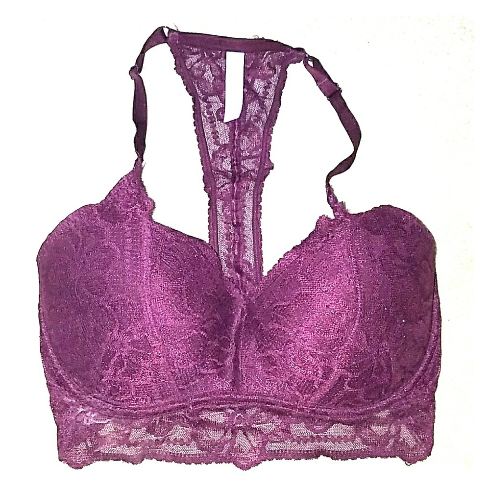 Padded Lacey Bralette by Pink