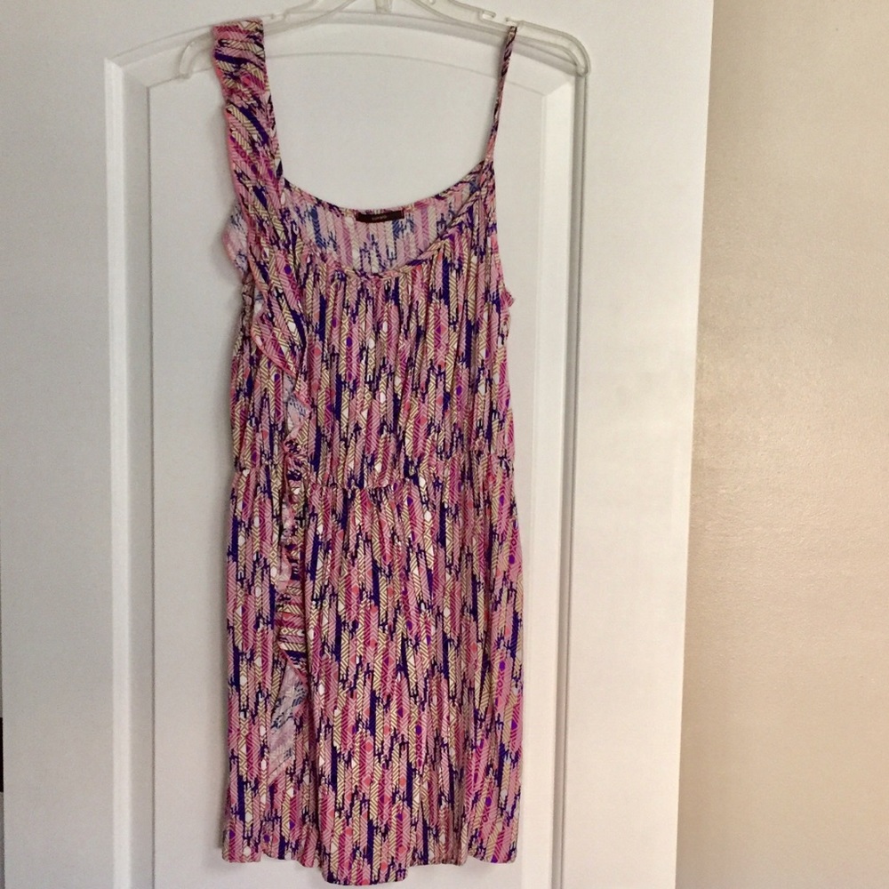 Ruffled mini dress