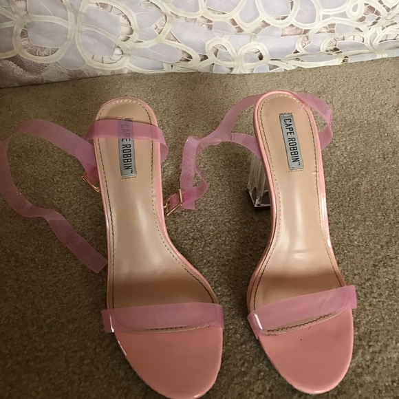 Pink see-through heels - Picture 3 of 4