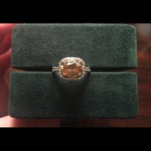 Large Brown Diamond Ring w/ total over 3.75 carats
