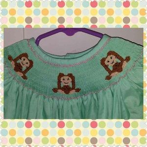 Girls smocked dress