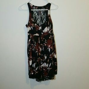 Black and brown printed dress