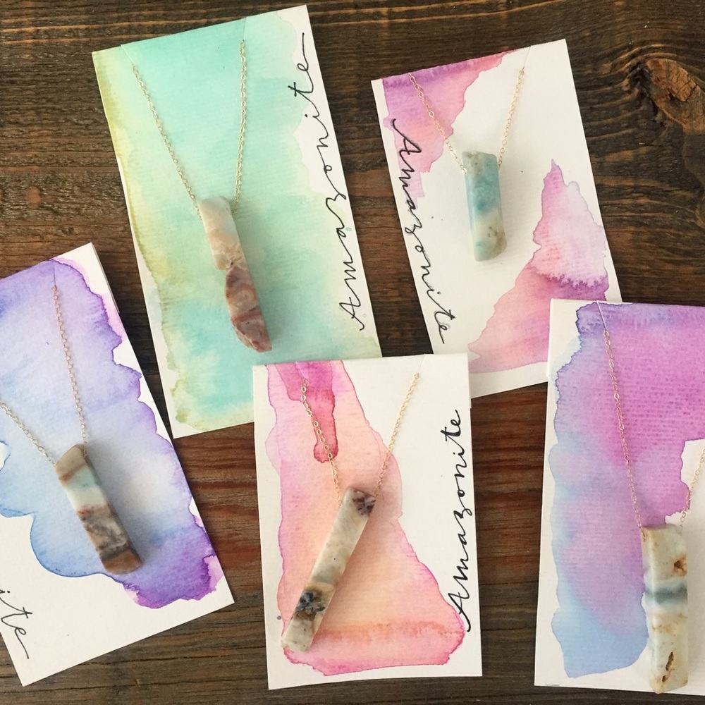 Amazonite necklaces