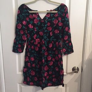 Rose Printed Dress