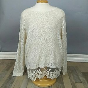 Oversize OPEN knit tunic sweater