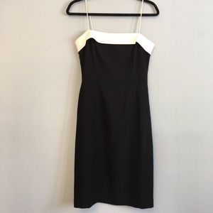 Ann Taylor Black and White classic cocktail dress