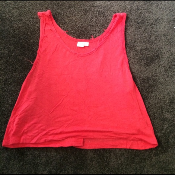 Coral crop top tank - Picture 3 of 4