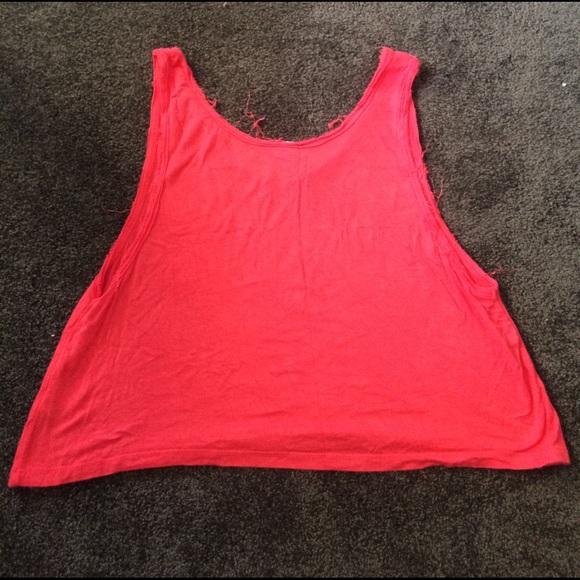 Coral crop top tank - Picture 4 of 4