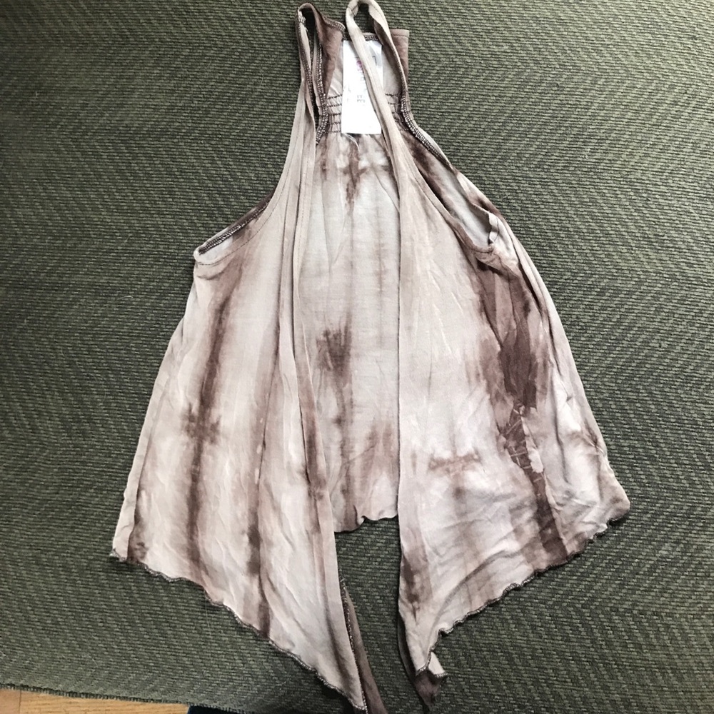 Brown Tie dye vest