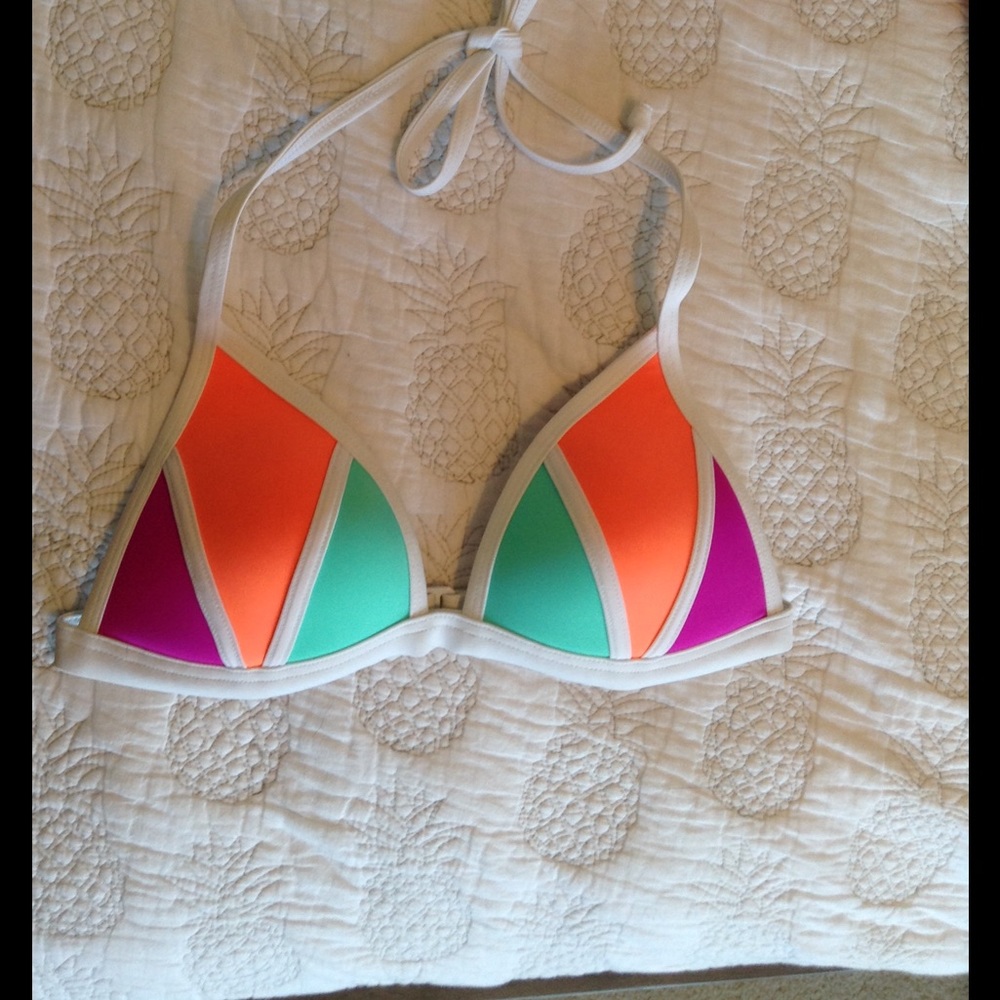 PINK Triangle Push-Up Bikini Top
