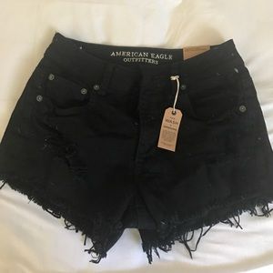 Black high waisted shorts
