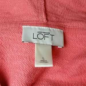 Coral pink sweater zip up