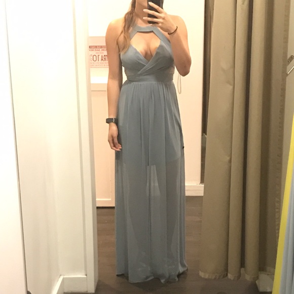 surplice dress chiffon wedding - Picture 5 of 5