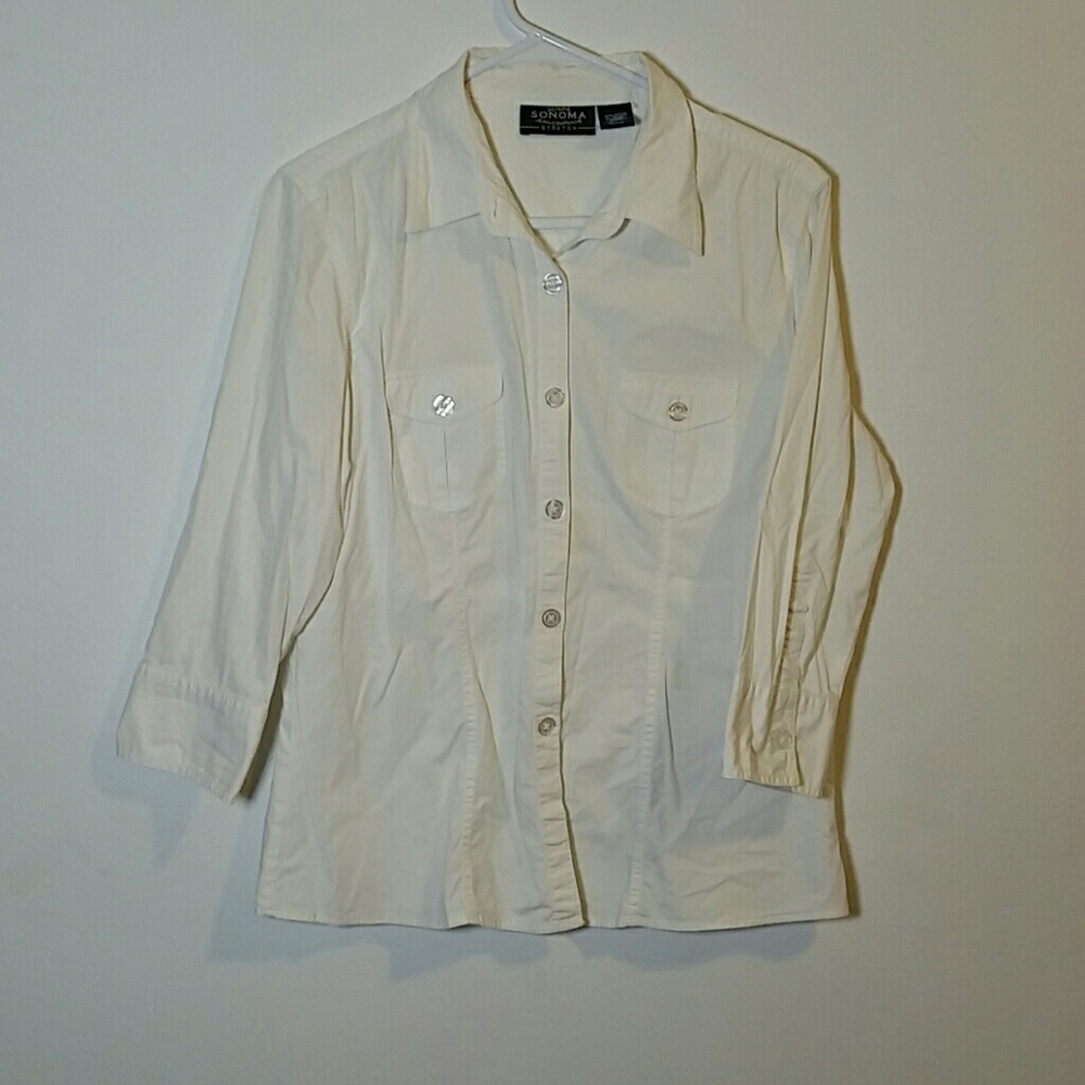 White button down