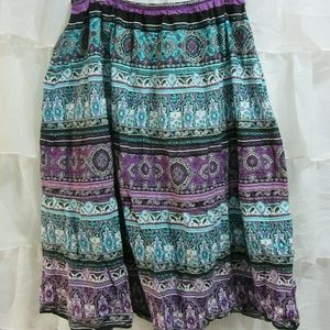 Plus Size 18W Venezia 1X 2X Boho Maxi Skirt